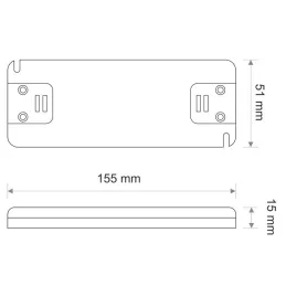 LED transformator PREMIUM SLIM 12 V DC / 30 W