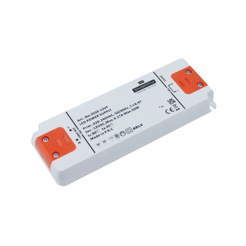 LED transformator PREMIUM SLIM 12 V DC / 50 W