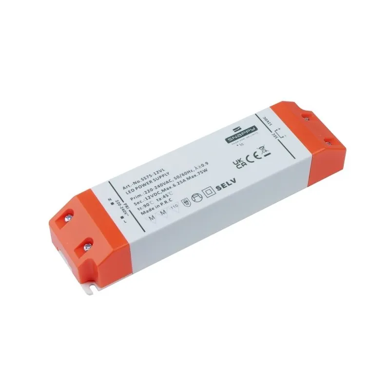 LED transformator PREMIUM SLIM 12 V DC / 75 W