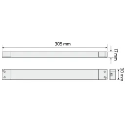 LED transformator PREMIUM SLIM LONG 12V DC / 75W