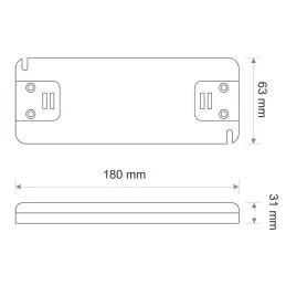LED transformator PREMIUM SLIM 12 V DC / 132 W