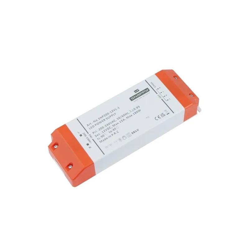 LED transformator PREMIUM SLIM 12 V DC / 180 W