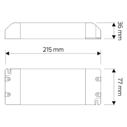 LED transformator PREMIUM SLIM 12 V DC / 260 W