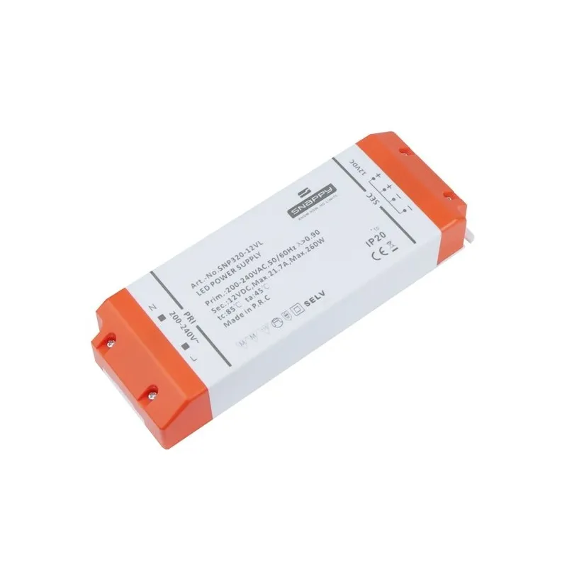 LED transformator PREMIUM SLIM 12 V DC / 260 W