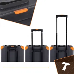Set orodja 1000 kosov z aluminijastim vozičkom / Antracit