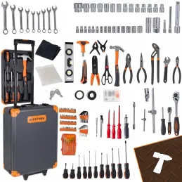 Set orodja 1000 kosov z aluminijastim vozičkom / Antracit