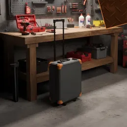 Set orodja 1000 kosov z aluminijastim vozičkom / Antracit