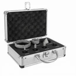 Profesionalni 7-delni set diamantnih krožnih žag 6 - 68 mm s kovčkom