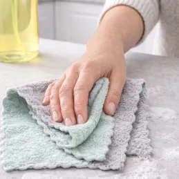 Set mikrovláknastih krp za čiščenje TOPCLEAN - 10 kos
