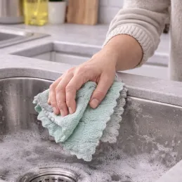 Set mikrovláknastih krp za čiščenje TOPCLEAN - 10 kos