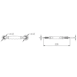 Univerzalno orodje za vgradnjo LED trakov v profil 6-8 mm / Modra