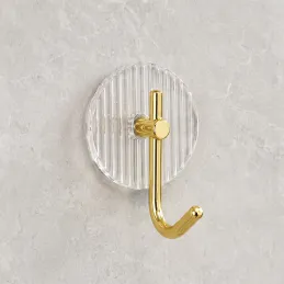 Samolepilni obešalnik GLAMOUR ROUND / Brušeno zlata