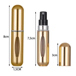 Potovalni razpršilec za parfum 5 ml / Zlata