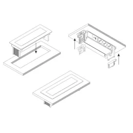 Nagibna vtičnica AMBIENTE SCHUKO 3x230V + USB A-C / črna mat