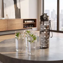 Športna steklenica za vodo FIT ONE 750 ml / Črna