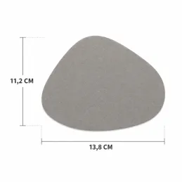 Set 4 kosov podstavkov za skodelice in kozarce LANIO 110 x 140 mm / Bež