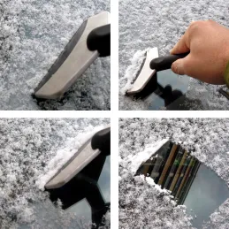 Kovinska strgala za sneg SNOW FIX / Črna