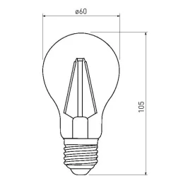 LED žarnica 11W / Prozorna