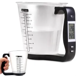 Kuhinjska posoda s prostornino 600 ml in digitalno tehtnico LCD