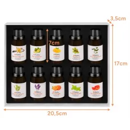 Set 10 kosov dišavnih olj za aroma difuzorje / 15 ml