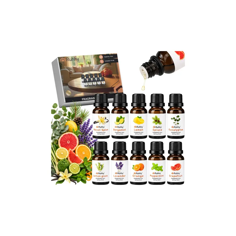 Set 10 kosov dišavnih olj za aroma difuzorje / 15 ml