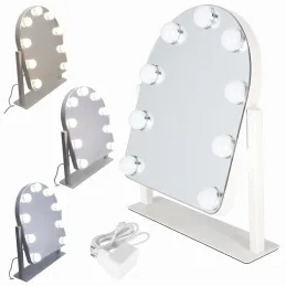 Kozmetično ogledalo z LED lučko LILIANA / Bela