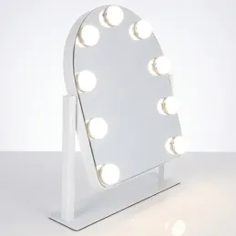 Kozmetično ogledalo z LED lučko LILIANA / Bela
