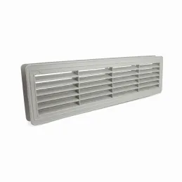 Dvostranska prezračevalna rešetka za vrata 430 x 115 mm / Siva