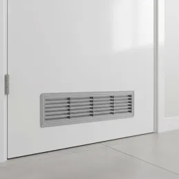 Dvostranska prezračevalna rešetka za vrata 430 x 115 mm / Siva