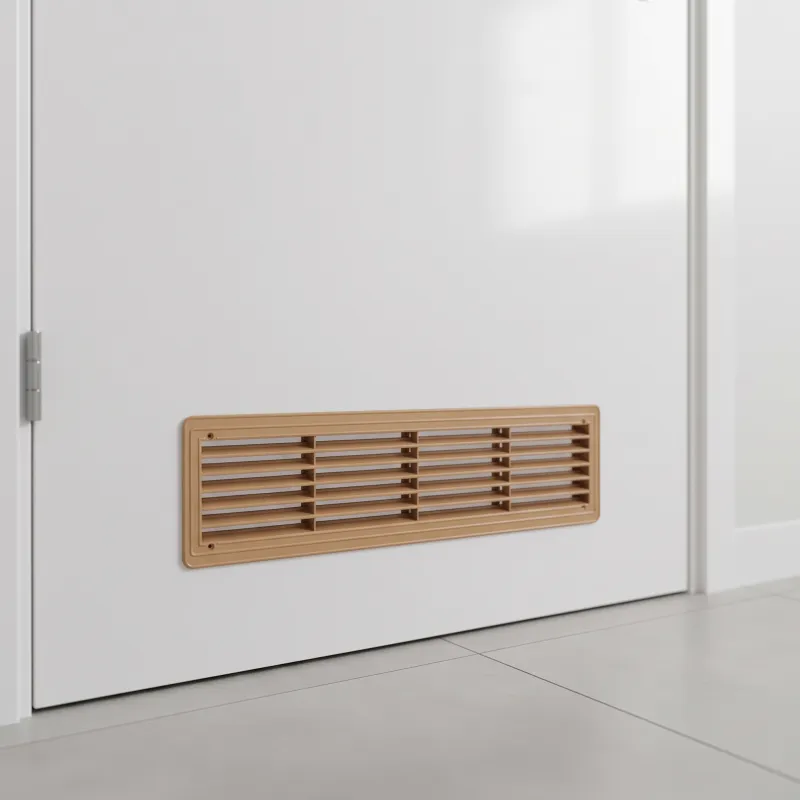 Dvostranska prezračevalna rešetka za vrata 430 x 115 mm / Hrast