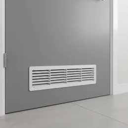 Dvostranska prezračevalna rešetka za vrata 430 x 115 mm / Bela mat