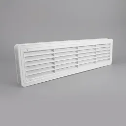 Dvostranska prezračevalna rešetka za vrata 430 x 115 mm / Bela mat