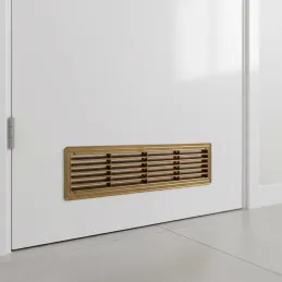 Dvostranska prezračevalna rešetka za vrata 430 x 115 mm / Zlata patina