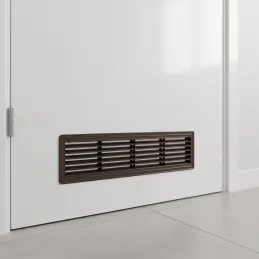 Dvostranska prezračevalna rešetka za vrata 430 x 115 mm / Temno rjava