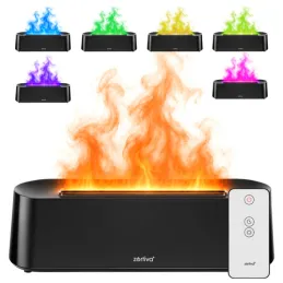LED aroma difuzor z ognjenim učinkom GALO / Črn