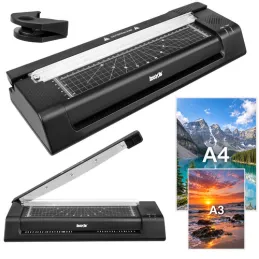 Laminirni stroj z rezalnikom za papir EASY / Črna