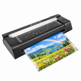 Laminirni stroj z rezalnikom za papir EASY / Črna