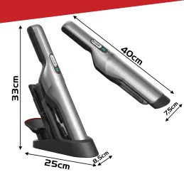 Brezžični ročni sesalnik ULTRA LUX 100W / Črn