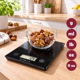 Kuhinjska digitalna tehtnica EASY COOK / Črna
