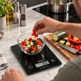 Kuhinjska digitalna tehtnica EASY COOK / Črna