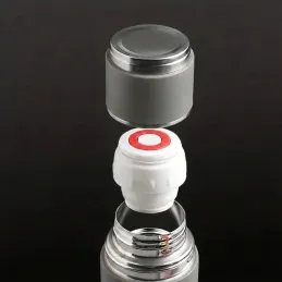 Dizajnerska termovka s 3 kozarci 400 ml / Siva
