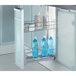 Popolnoma izvlečna spodnja košara ELEGANCE z blaženjem / Krom