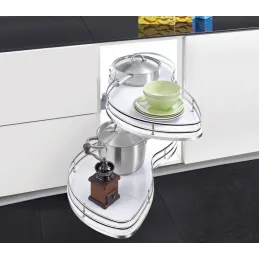 Kotna torbica ELEGANCE z blaženjem / Bela