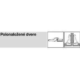 Napol naložena zavesa CLIP s podlogo