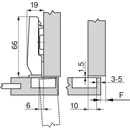 MINI zanka CLIP TOP 94°