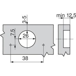 MINI zanka CLIP TOP 94°