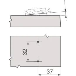 Klinasta podložka -5°