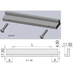 Ročaj MINIMAS / Aluminij