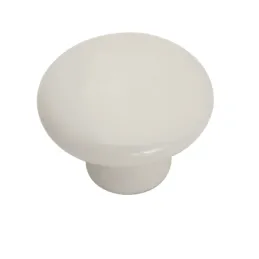 Gumb FRAGILE / bel porcelan