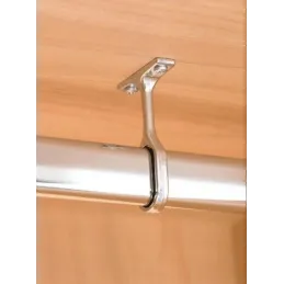 Sredinski nosilec za ovalno obešalno palico / Krom